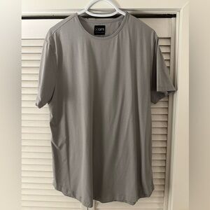 Cuts Men’s AO Curve Hem Tee Shirt Gray XL